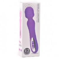 Wand Massager12 Function Silicone Rechargeable PURPLE